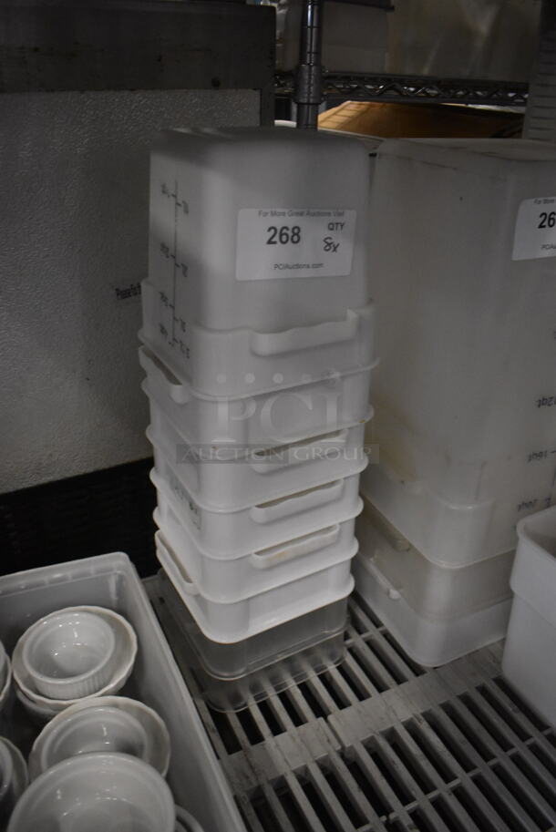 8 Storage Containers Including White and Clear. 8 Times Your Bid!  - Image 2 of 3