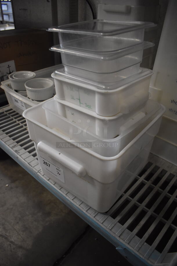 7 Storage Containers, Including White And Clear. 7 Times Your Bid!  - Image 3 of 3