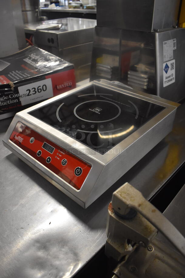 BRAND NEW SCRATCH AND DENT! Avantco 177IC3500 Single Countertop Induction Range. Tested and Working! 208-240V. - Image 3 of 4