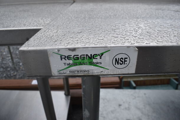 Regency Stainless Steel Table with Undershelf - Image 4 of 5
