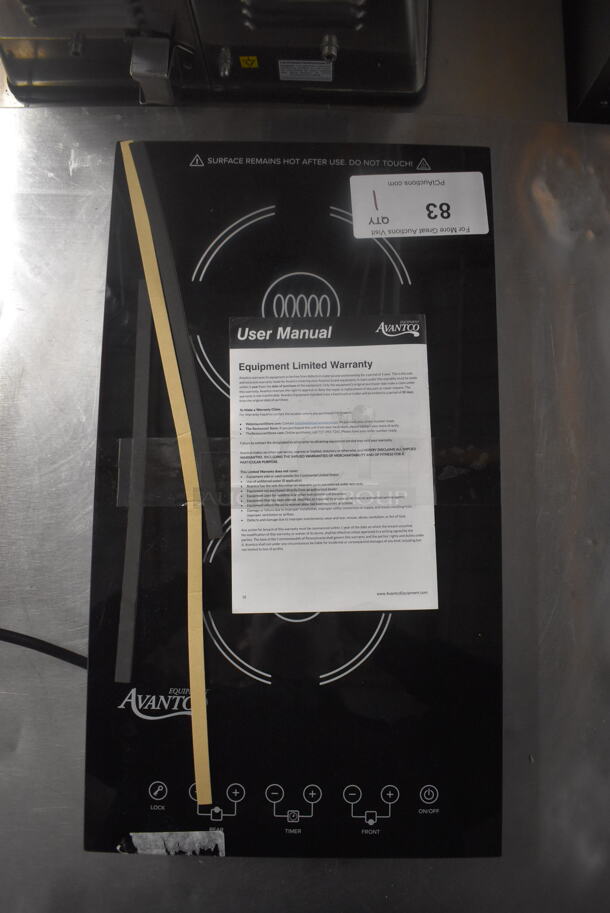 BRAND NEW SCRATCH AND DENT! Avantco 177ID18DB Drop In Double Range Induction Cooker. Tested and Working! 208-240V.  - Image 4 of 5