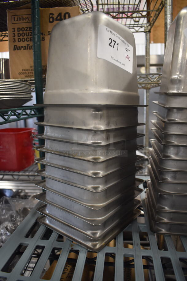 10 Steel Steam Table Drop-In Bins. 10 Times Your Bid!  - Image 2 of 3