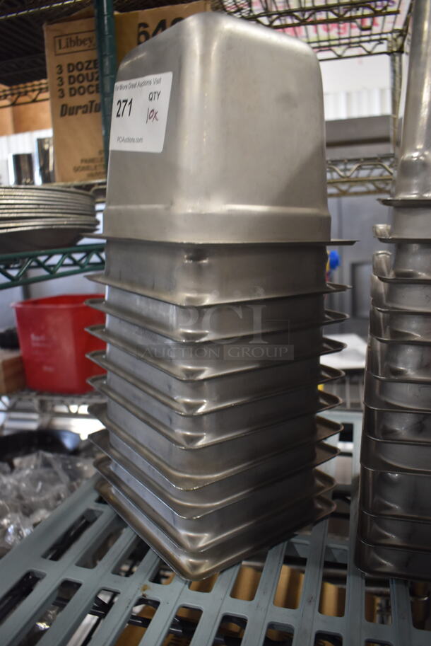 10 Steel Steam Table Drop-In Bins. 10 Times Your Bid!  - Image 3 of 3