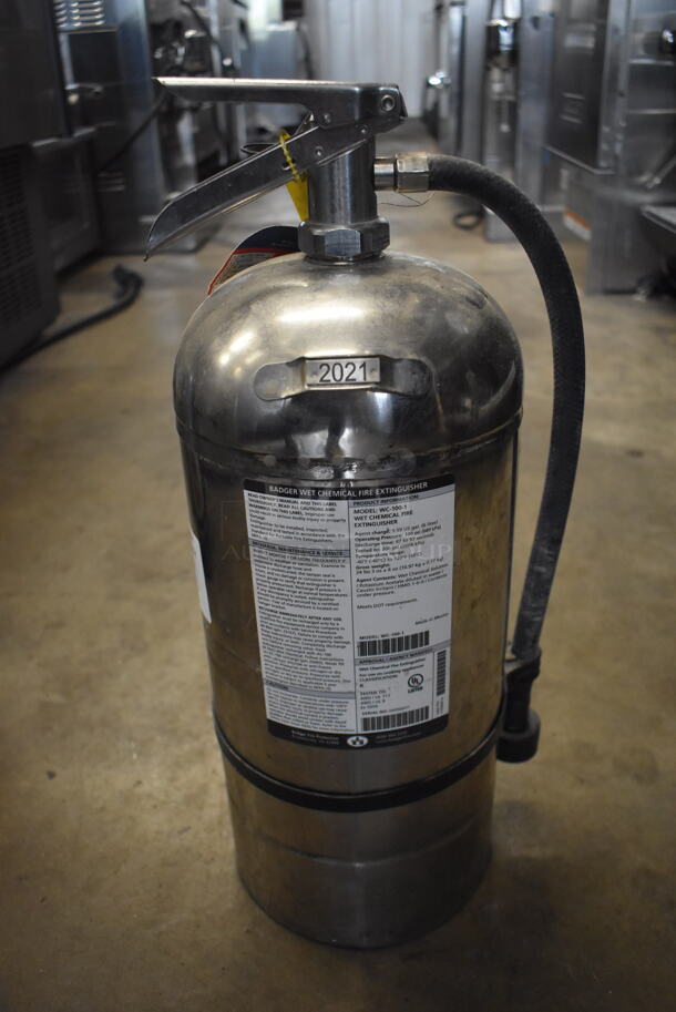 2021 Badger WC-100-1 Wet Chemical Fire Extinguisher. Buyer Must Pick Up-We Will Not Ship This Item.  - Image 2 of 3