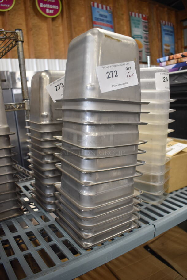 12 Steel Steam Table Drop-In Bins. 12 Times Your Bid!  - Image 2 of 3