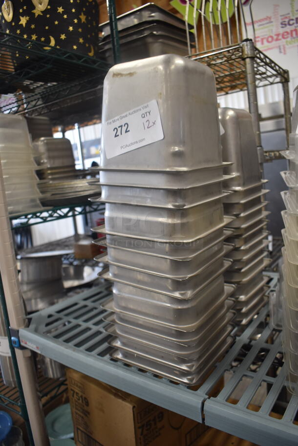 12 Steel Steam Table Drop-In Bins. 12 Times Your Bid!  - Image 3 of 3