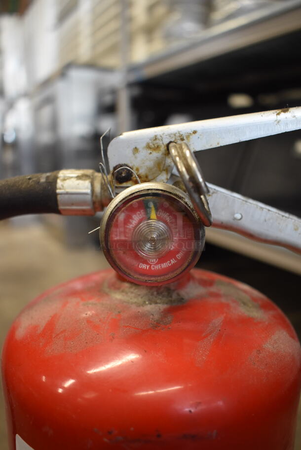 Badger Dry Chemical Extinguisher, Red. Buyer Must Pick Up-We Will Not Ship This Item.  - Image 3 of 3