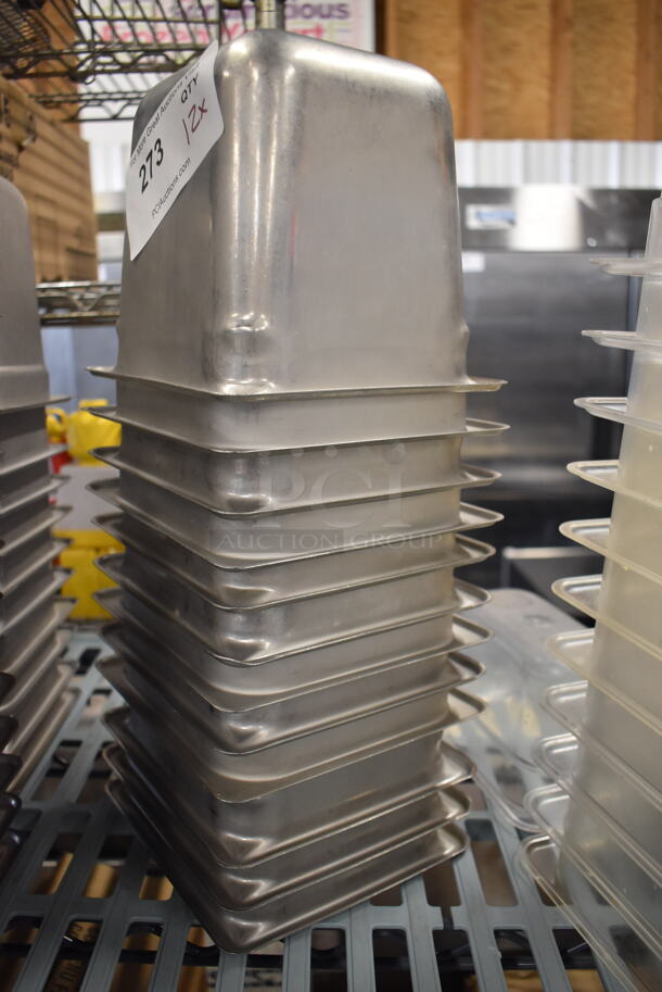 12 Steel Steam Table Drop-In Bins. 12 Times Your Bid!  - Image 3 of 3