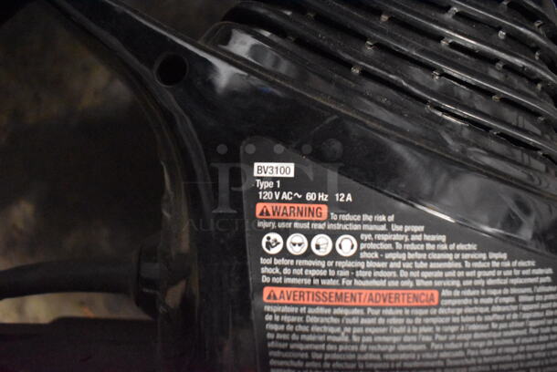 Black+Decker BV3100 Electric Powered Black Hand Held Blower. 120V. Tested and Working! - Image 3 of 3
