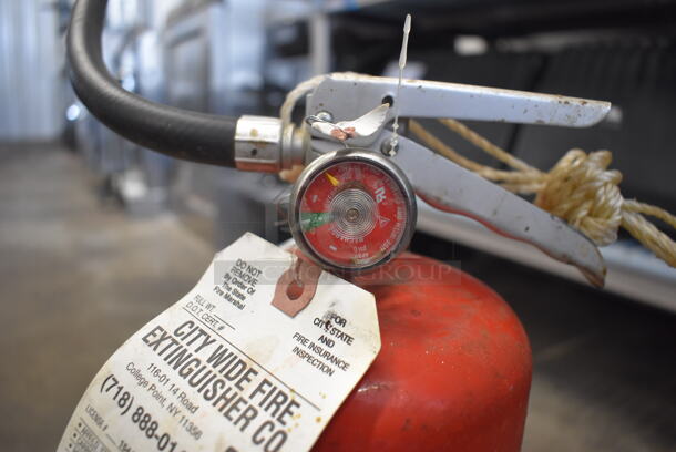 Badger Dry Chemical Extinguisher, Red. Buyer Must Pick Up-We Will Not Ship This Item.  - Image 3 of 3