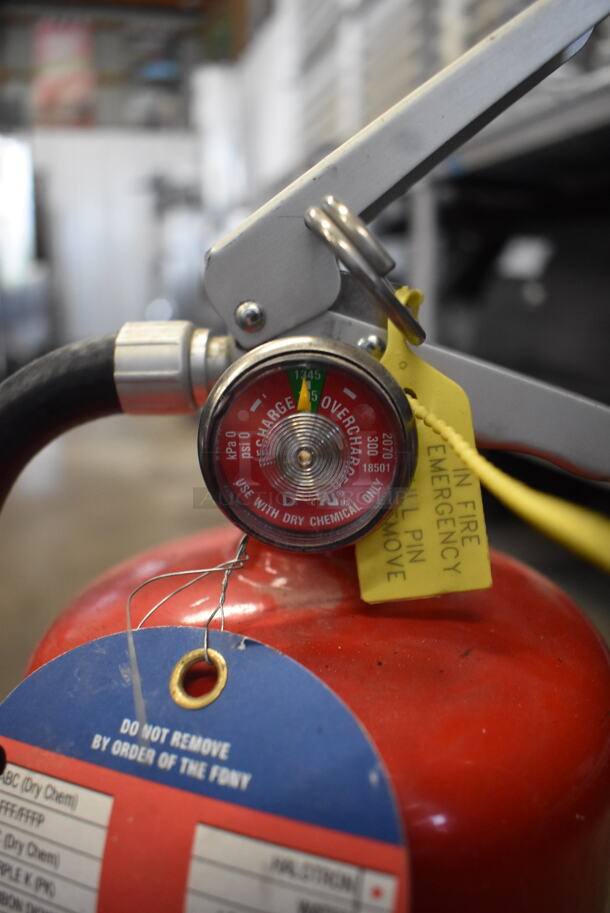 Badger Dry Chemical Extinguisher, Red. Buyer Must Pick Up-We Will Not Ship This Item.  - Image 3 of 3