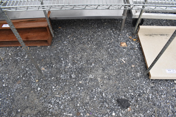 Metro Chrome Finish 3 Tier Wire Shelves. BUYER MUST DISMANTLE. PCI CANNOT DISMANTLE FOR SHIPPING. PLEASE CONSIDER FREIGHT CHARGES - Image 4 of 4