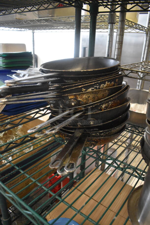 12 Cast Iron Pans With Steel Handles. 12 Times Your Bid!  - Image 2 of 2