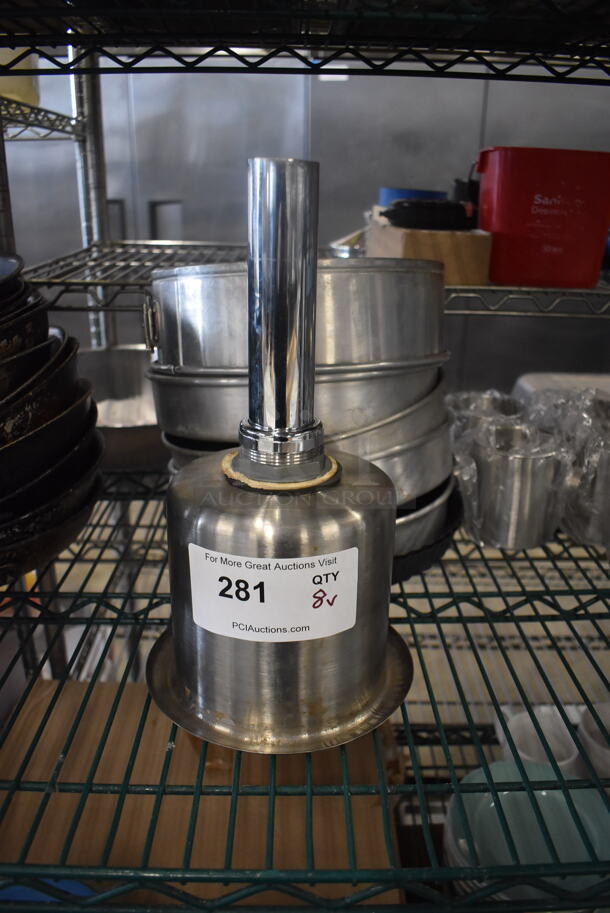Stainless Steel Cake Pans and Water Drain. 8 Times Your Bid! 