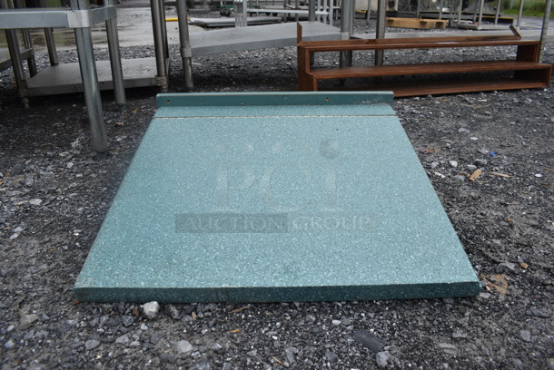 Green Granite Style Liftable Counter - Image 1 of 4