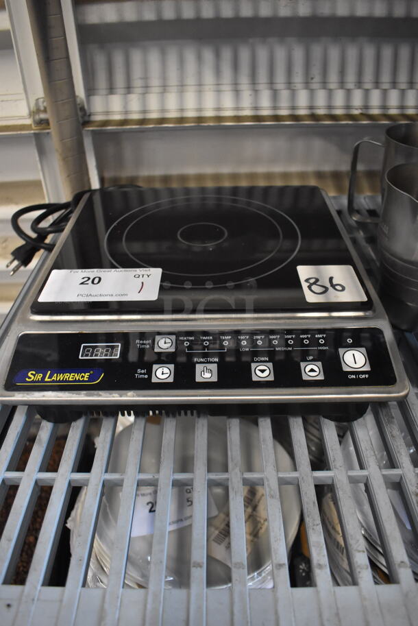 Sir Lawrence SLIN1800 Electric Intertek Black Single Burner Induction Range. 120V. Tested and Powers On - Image 1 of 5