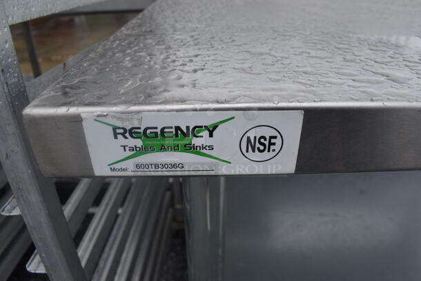 Regency 600TB3036G Stainless Steel Table with Undershelf - Image 4 of 5