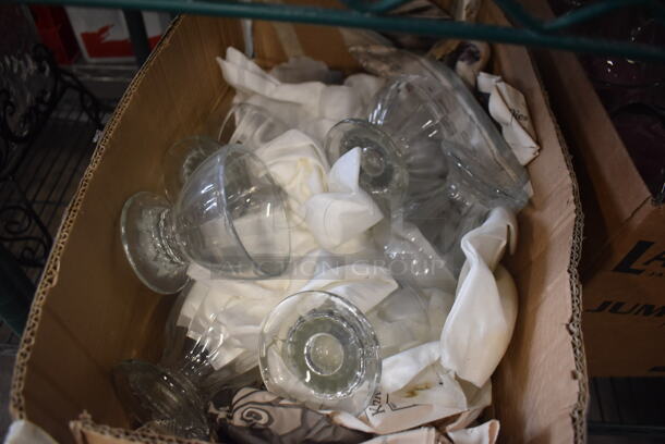 ALL ONE MONEY! Lot of Glass Footed Dessert Cups