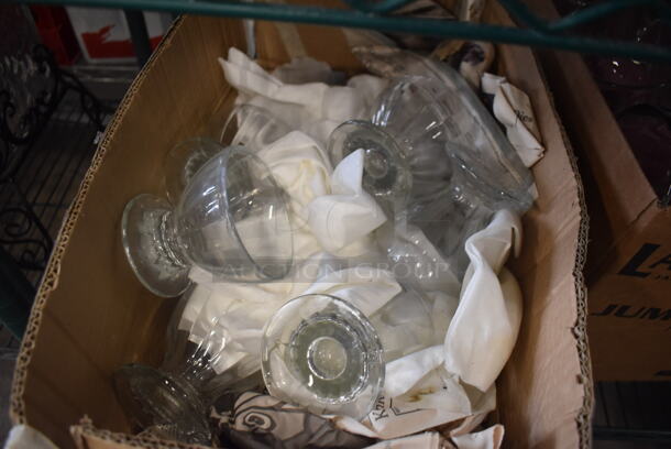 ALL ONE MONEY! Lot of Glass Footed Dessert Cups - Image 1 of 2
