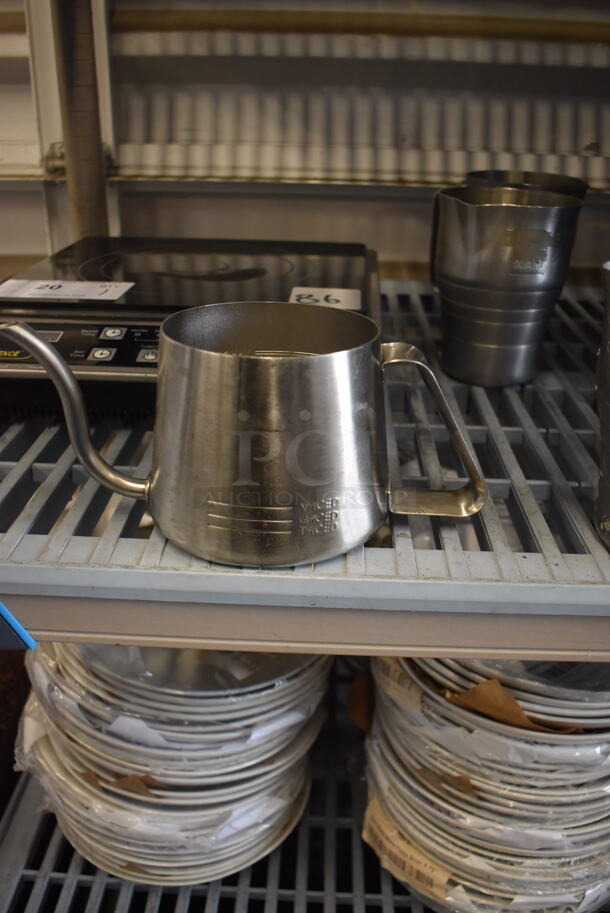 4 Stainless Steel Measuring Cups Including Cups With Pouring Spout. 4 Times Your Bid!  - Image 5 of 5