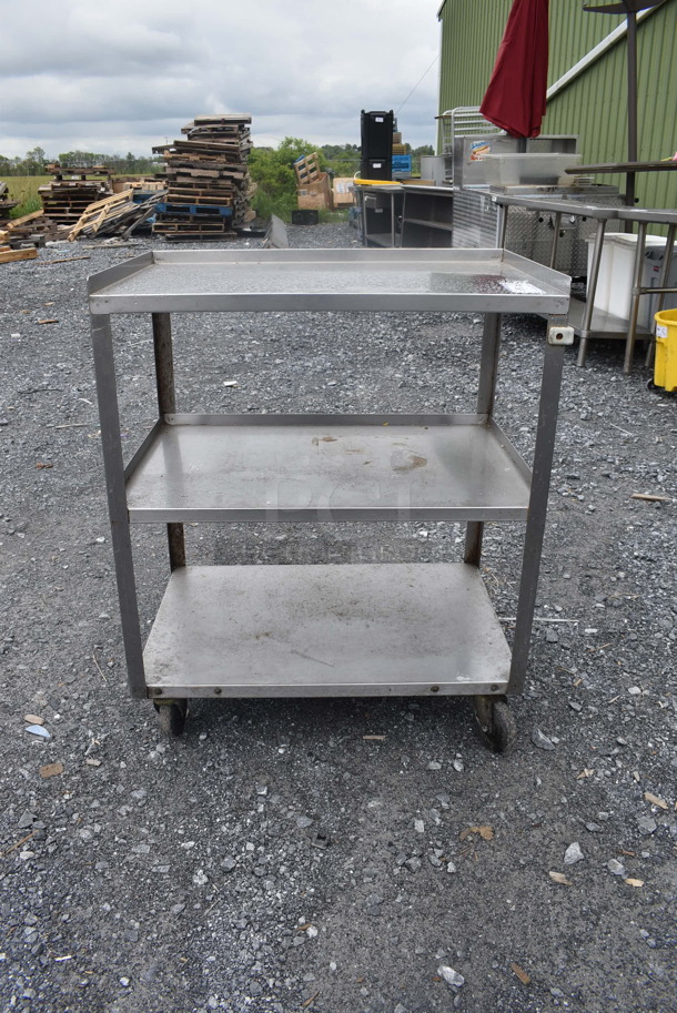 Metal 3 Tier Cart on Casters - Image 1 of 4