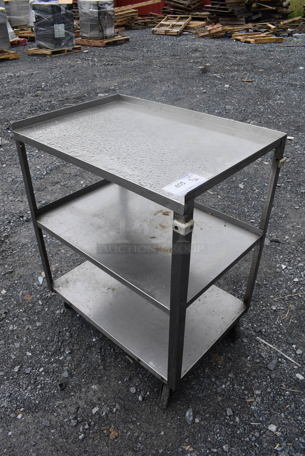 Metal 3 Tier Cart on Casters - Image 3 of 4