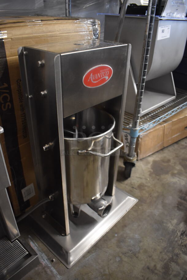 LIKE NEW! USED A FEW TIMES! Avantco CS-20V 20 lb. Stainless Steel Vertical Manual Churro Stuffer - Image 2 of 7