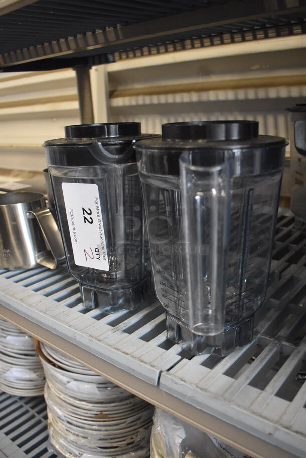 2 Plastic Blender Containers With Lids. 2 Times Your Bid!  - Image 4 of 5