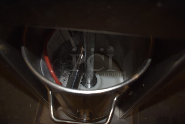 LIKE NEW! USED A FEW TIMES! Avantco CS-20V 20 lb. Stainless Steel Vertical Manual Churro Stuffer - Image 4 of 7