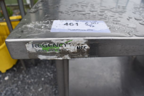 Regency Stainless Steel Table with Undershelf - Image 4 of 5
