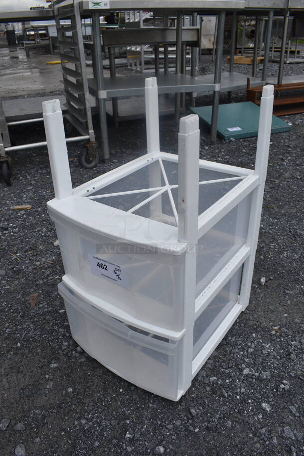 Plastic 2 Drawer Storage Organizer - Image 3 of 5