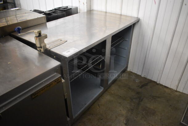 Delfield Undercounter Cooler With Metal Shelves. Missing Doors. 115 Volts 1 Phase Tested and Powers On But Does Not Get Cold - Image 2 of 4