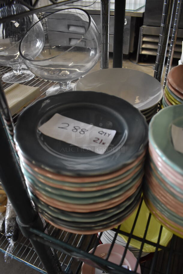 21 Homer Laughlin Pastel Dishes in Gray, Pink and Green. 21 Times Your Bid!  - Image 3 of 3