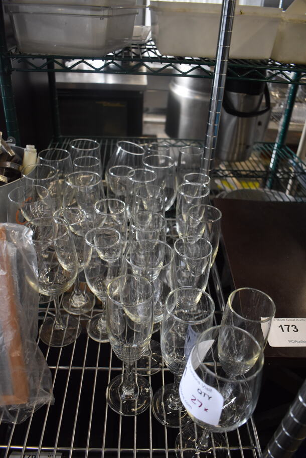 26 Wine And Champagne Glasses. 26 Times Your Bid!