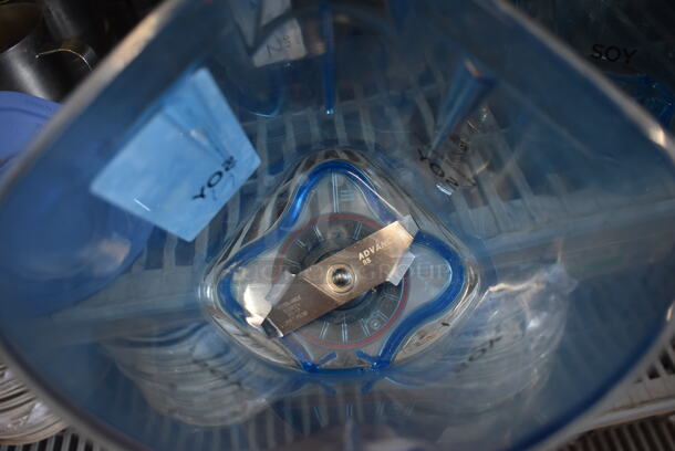 2 Plastic Blender Containers With Lids, Blue. 2 Times Your Bid!  - Image 5 of 6