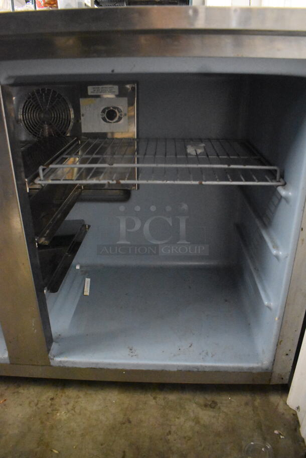 Delfield Undercounter Cooler With Metal Shelves. Missing Doors. 115 Volts 1 Phase Tested and Powers On But Does Not Get Cold - Image 4 of 4