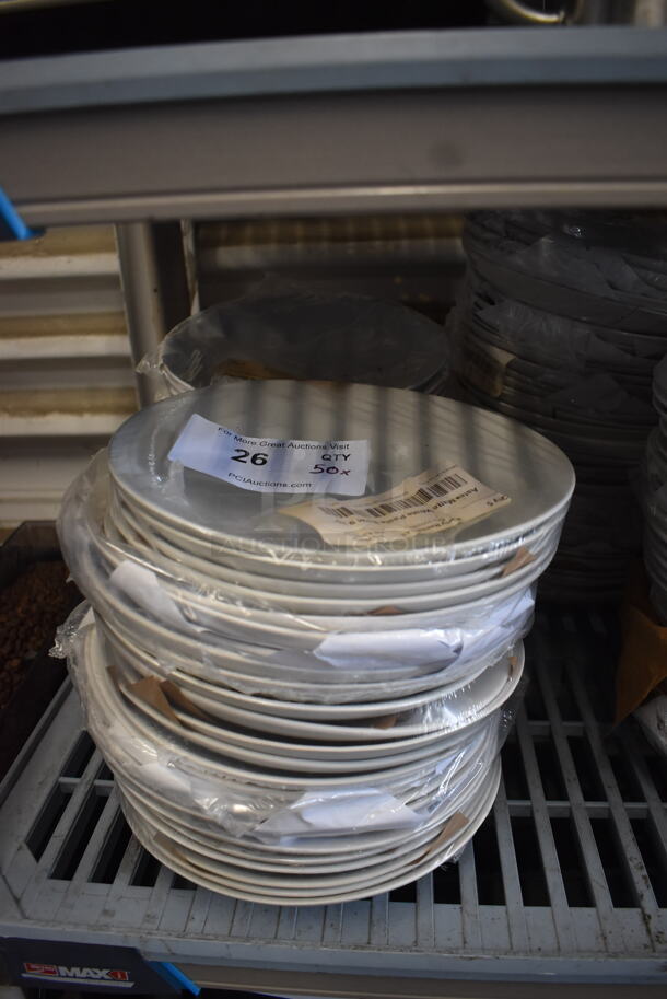 ALL ONE MONEY! Lot of 50 Aster Matte White Pasta Bowls - Image 1 of 3