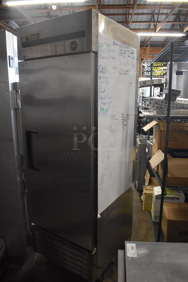 True T-23F Commercial Stainless Steel Single Unit Solid Door Reach-In Freezer With Polycoated Shelves on Commercial Casters. 115V, 1 Phase. Tested and Working! - Image 3 of 6
