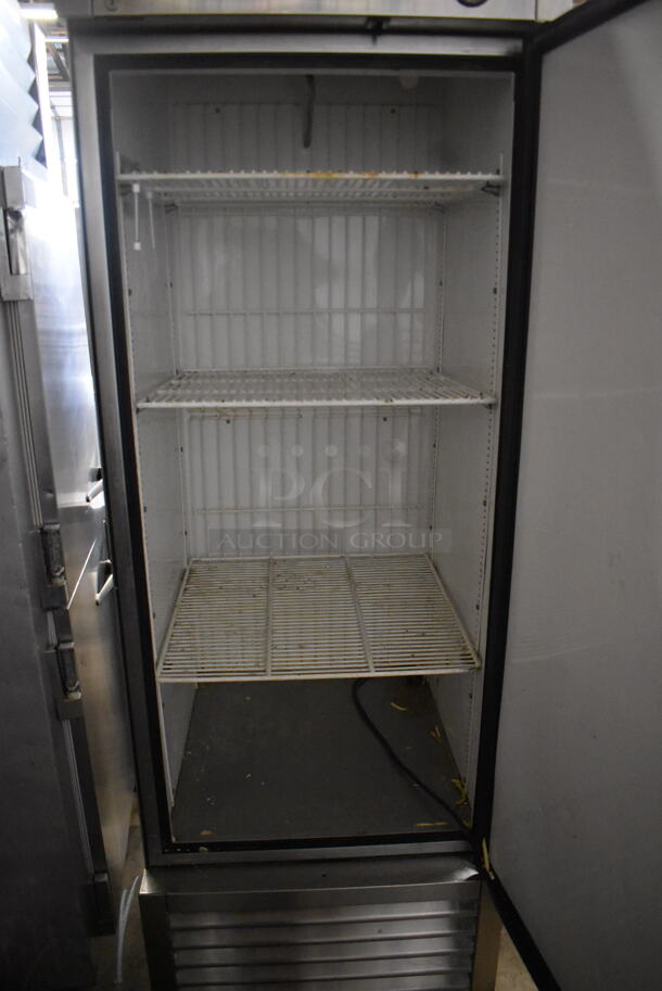 True T-23F Commercial Stainless Steel Single Unit Solid Door Reach-In Freezer With Polycoated Shelves on Commercial Casters. 115V, 1 Phase. Tested and Working! - Image 4 of 6