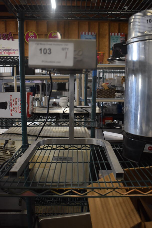 Stainless Steel Heat Lamp. 115 Volts 1 Phase Tested and Working! - Image 1 of 4