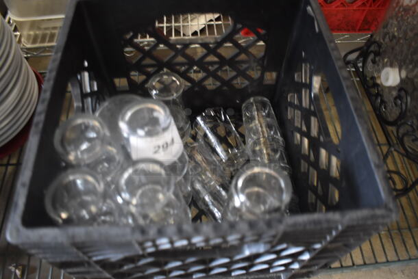31 Items Including Drinking Glasses, Mason Jars and Small Clear Jars. 31 Times Your Bid!  - Image 1 of 3