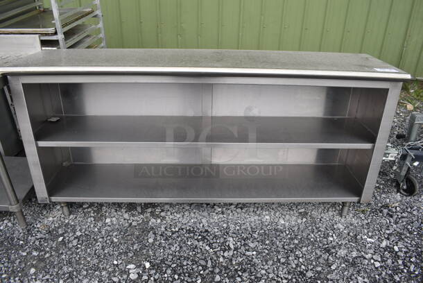 Stainless Steel Worktop Station with 2 Undercounter Shelves - Image 1 of 3