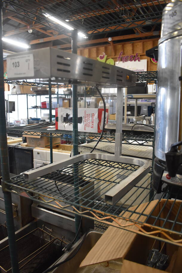 Stainless Steel Heat Lamp. 115 Volts 1 Phase Tested and Working! - Image 3 of 4