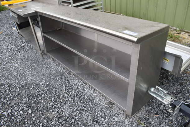 Stainless Steel Worktop Station with 2 Undercounter Shelves - Image 3 of 3