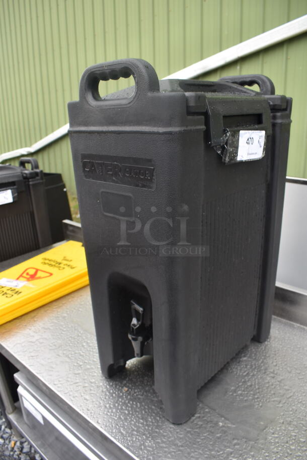 CaterGator 5 Gallon Gray Insulated Beverage Dispenser - Image 3 of 4