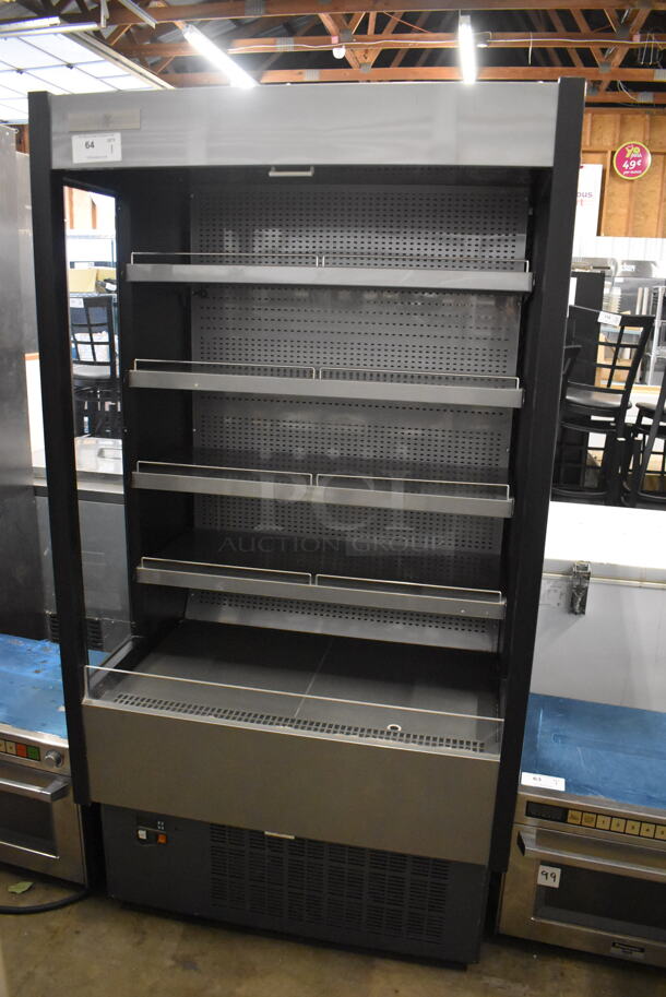 Intertek KGHOF-40SA HydraKool Commercial Stainless Steel Electric Open Air Cooler Display Merchandiser With 4 Steel Shelves. 120V/1 Phase. Cannot Test Due To Plug Style - Image 1 of 6
