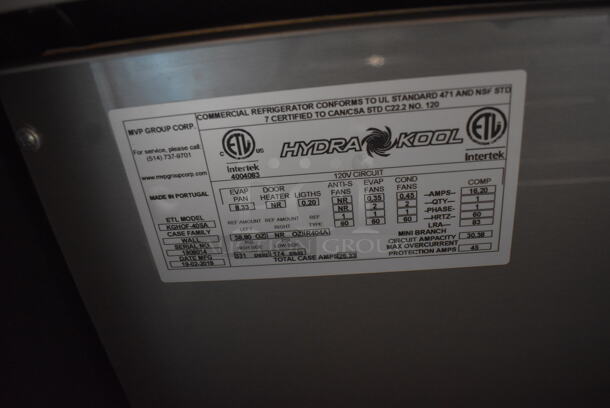 Intertek KGHOF-40SA HydraKool Commercial Stainless Steel Electric Open Air Cooler Display Merchandiser With 4 Steel Shelves. 120V/1 Phase. Cannot Test Due To Plug Style - Image 5 of 6