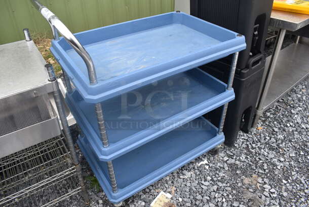 Metal 3 Tier Push Utility Cart - Image 2 of 4