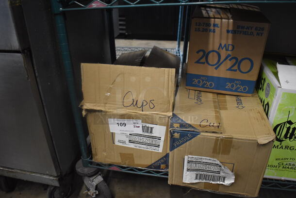 ALL ONE MONEY! Lot of 3 Boxes With White Mugs And Bowls. - Image 2 of 7