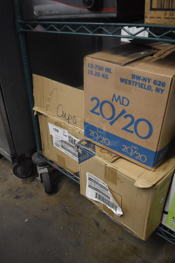 ALL ONE MONEY! Lot of 3 Boxes With White Mugs And Bowls. - Image 3 of 7